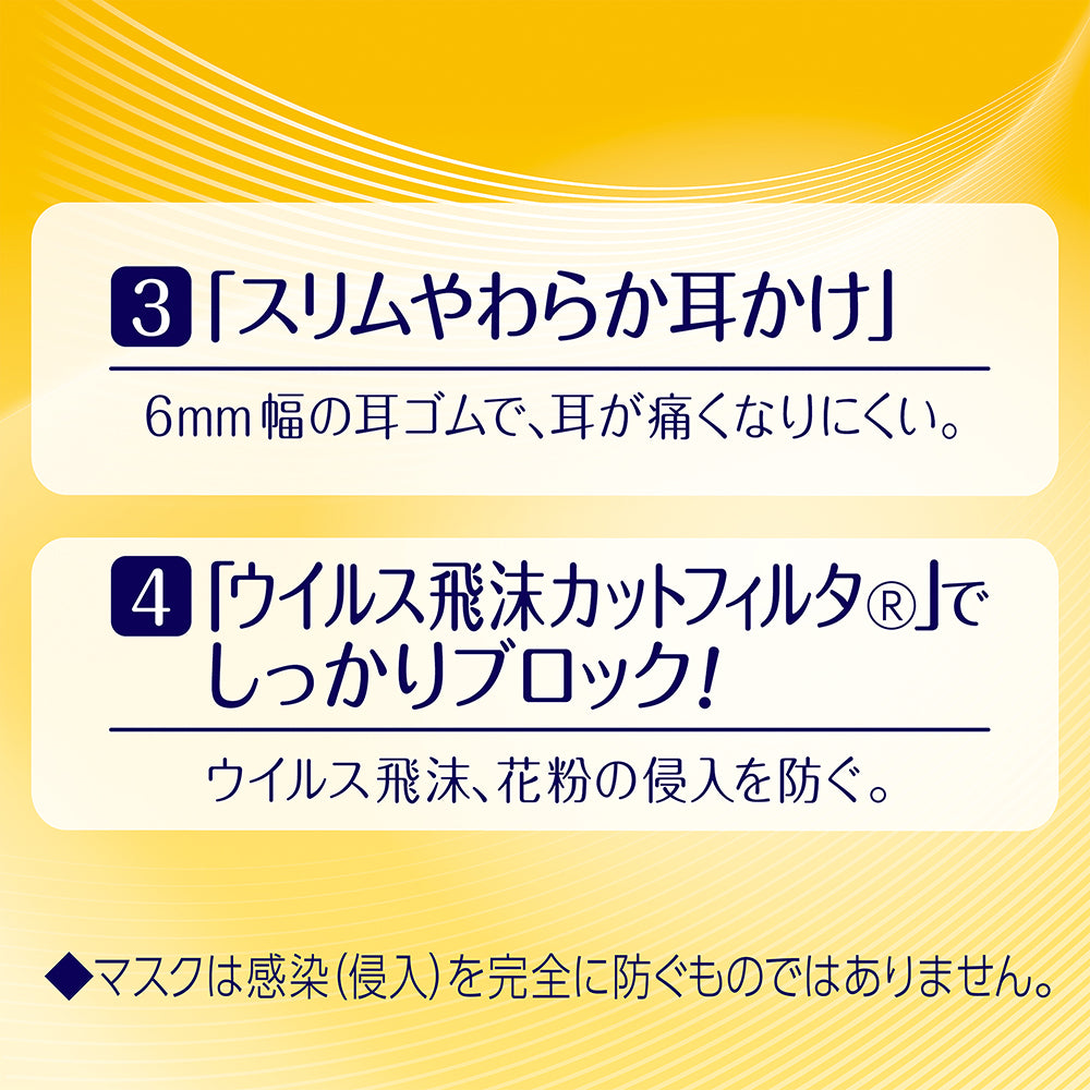 【アウトレット品】超快適マスク 息ムレクリアタイプ 小さめサイズ・6枚入