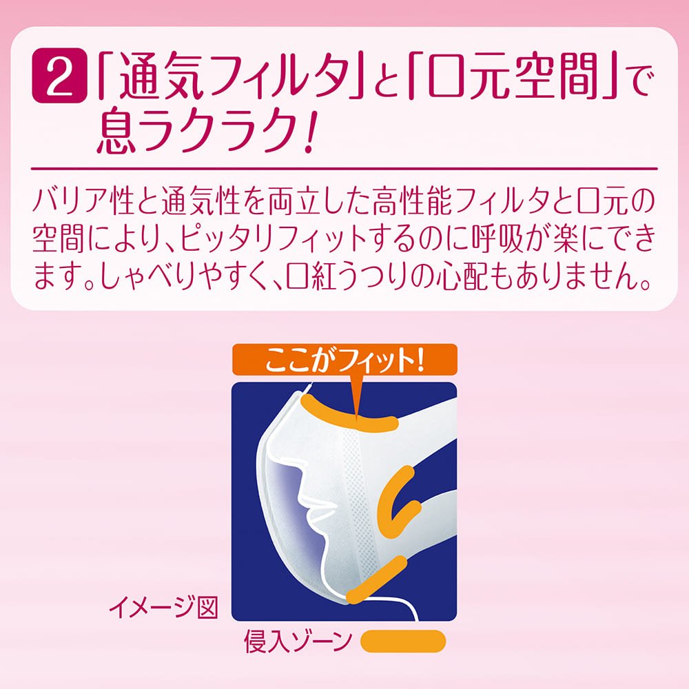 【アウトレット品】超立体マスク スタンダード 小さめサイズ・30枚入
