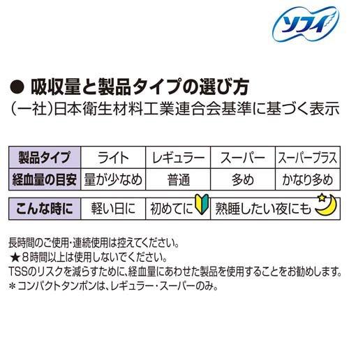 【アウトレット品】ソフィ コンパクトタンポン スーパー 多い日用 8個入
