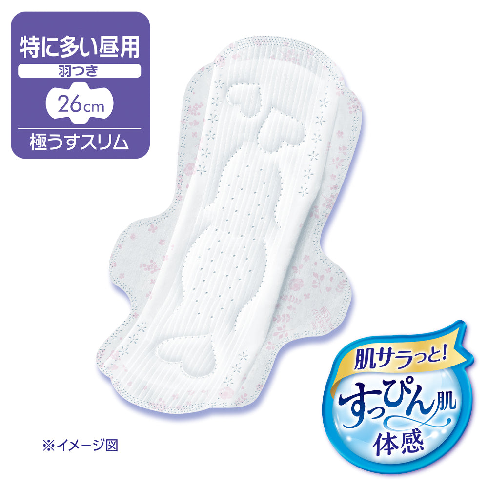 【アウトレット品】ソフィ はだおもい 極うすスリム 特に多い昼用羽つき・26cm・28枚入