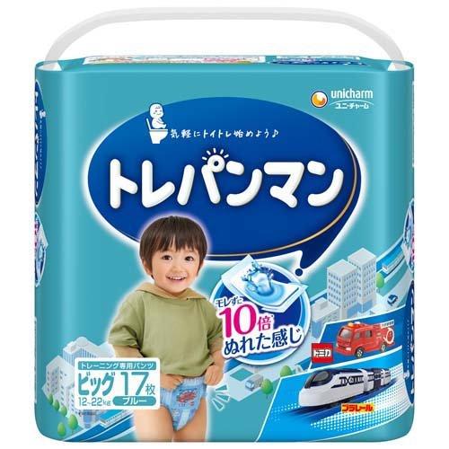 【アウトレット品】トレパンマン ブルー ビッグサイズ 男の子用・17枚入