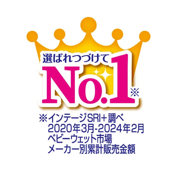 【アウトレット品】ムーニー おしりふき やわらか厚手 つめかえ用 60枚×8コ（合計480枚）