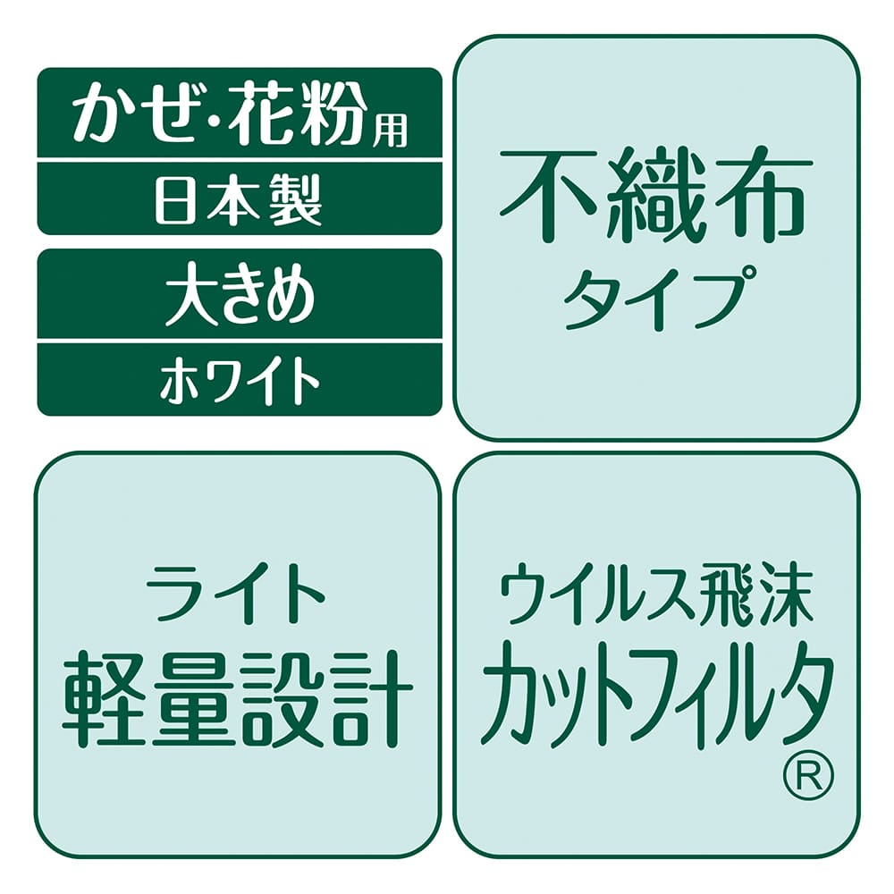 【アウトレット品】超立体マスク スタンダード 大きめサイズ 30枚入