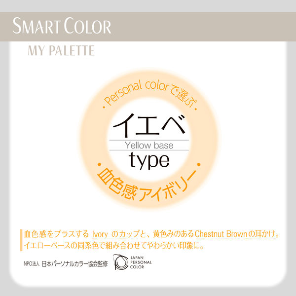 【アウトレット品】超快適マスク SMART COLOR MyPalette（マイパレット）アイボリー×チェスナットブラウン ふつうサイズ 7枚入