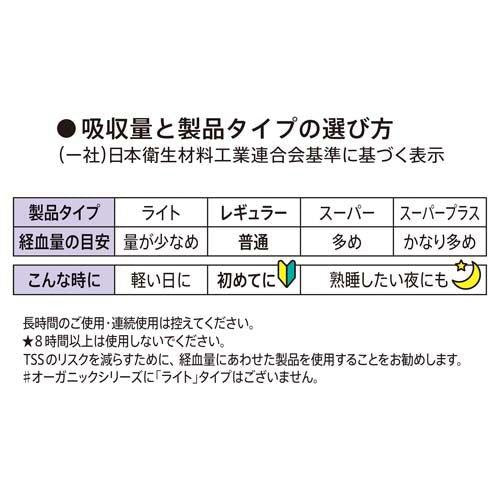 【アウトレット品】ソフィ ソフトタンポン オーガニックコットン100％ スーパー（多い日用） 27個入