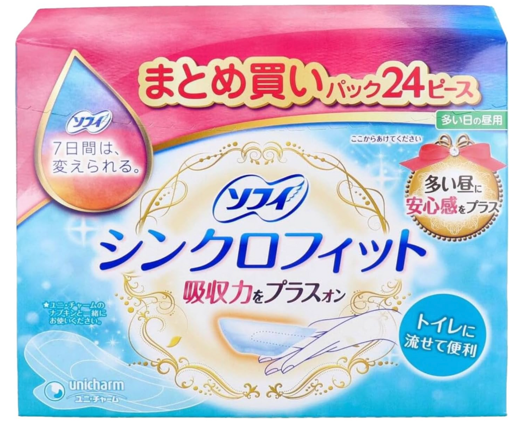 【まとめ買い 2セット】ソフィ シンクロフィット 多い日の昼用 24ピース