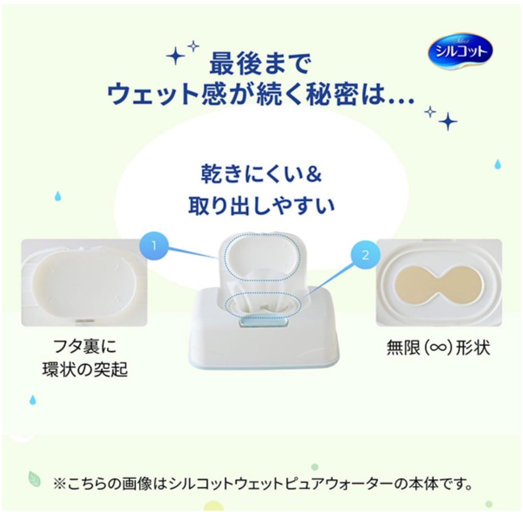 【ケース販売】シルコット ノンアルコール除菌 ウェットシート 詰替 43枚×8パック入 ケースまとめ買い 4個セット 厚手やわらかシート 緑茶カテキン配合 無香料
