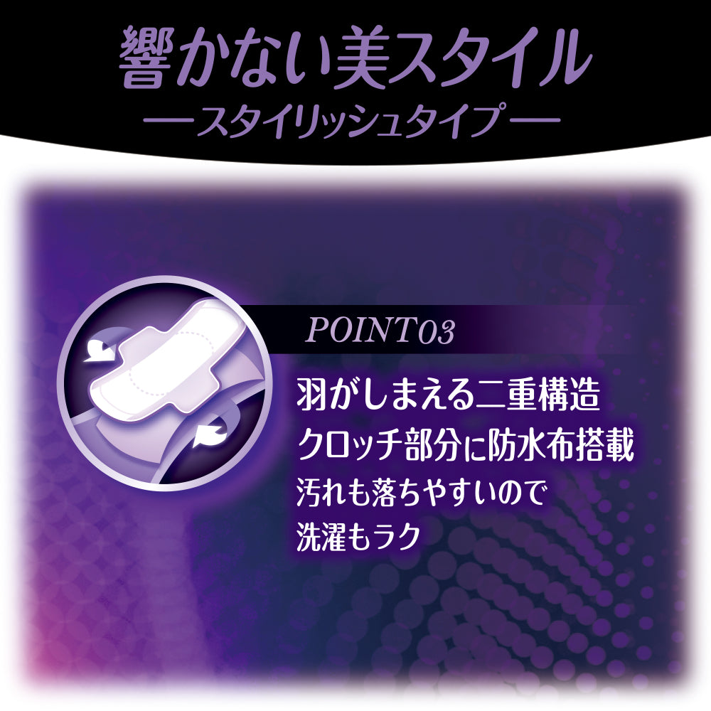 【アウトレット品】ソフィ 極ぴたFIT スタイリッシュタイプ・ブラック・Lサイズ