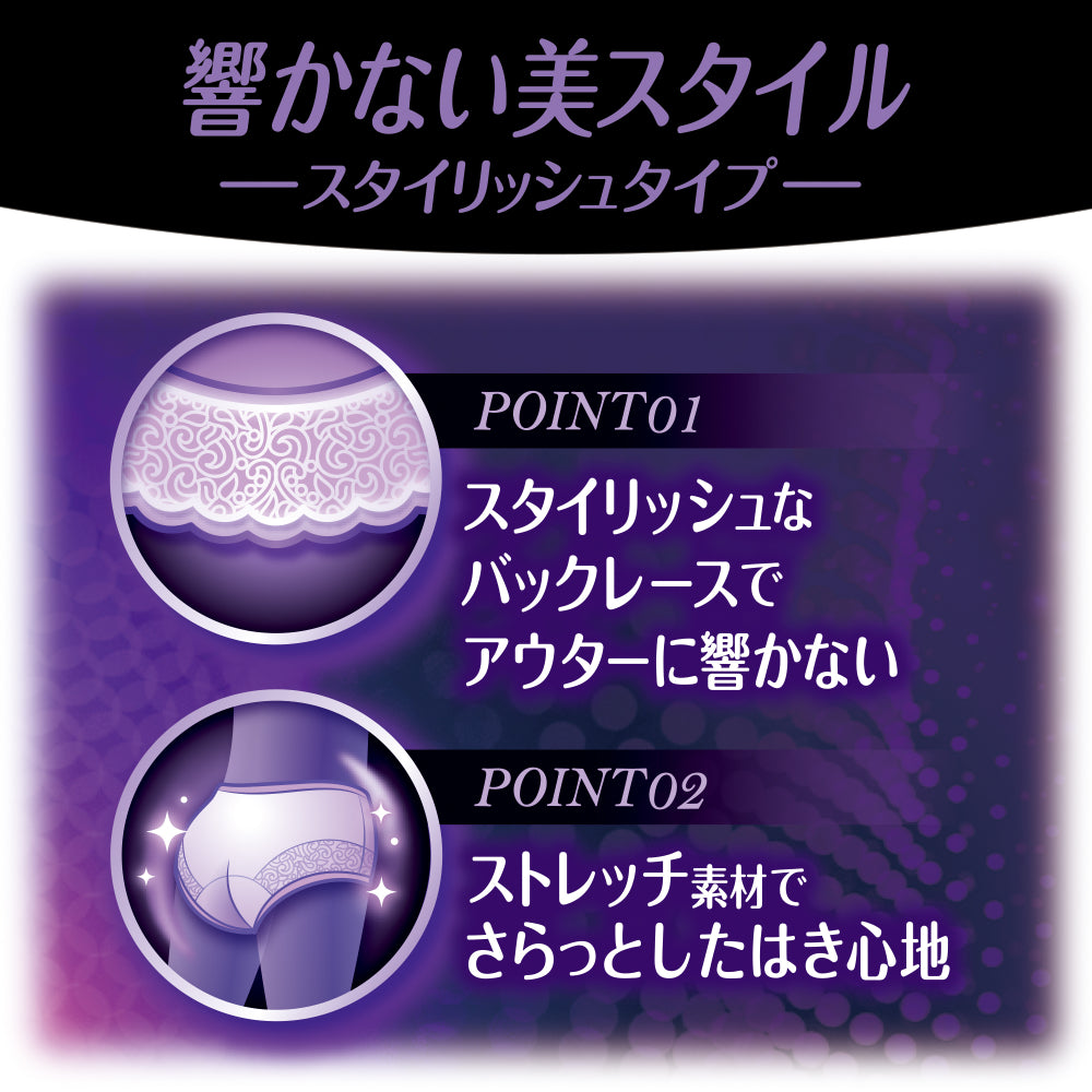 【アウトレット品】ソフィ 極ぴたFIT スタイリッシュタイプ・ブラック・Lサイズ