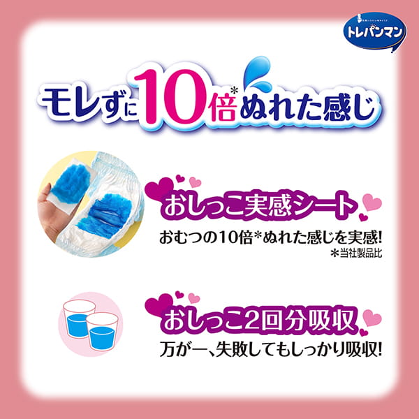 【アウトレット品】トレパンマン 女の子用 ビッグサイズ 30枚入