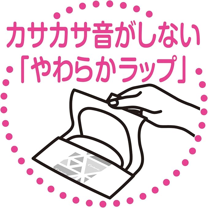 【アウトレット品】ふわふわタイプ ふつうの日用 羽なし 21cm 28コ×2パック（56コ入）