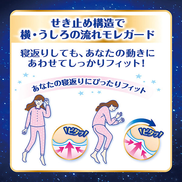 【アウトレット品】ソフィ 超熟睡ガード 360 特に多い夜用 羽つき 12コ入