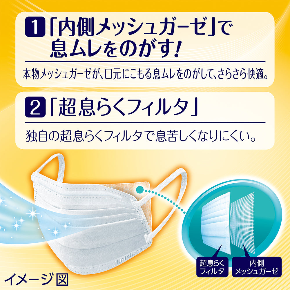 【アウトレット品】超快適マスク 息ムレクリアタイプ 小さめサイズ・6枚入