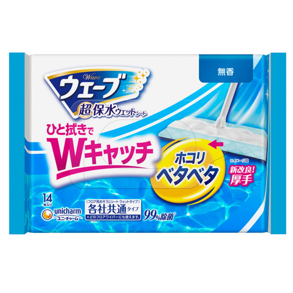 ウェーブ フロア用ウェットシート 無香タイプ 14枚入