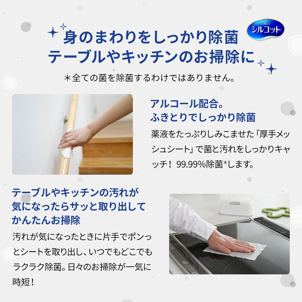 【アウトレット品】シルコット ノロクリアウェット除菌 本体40枚