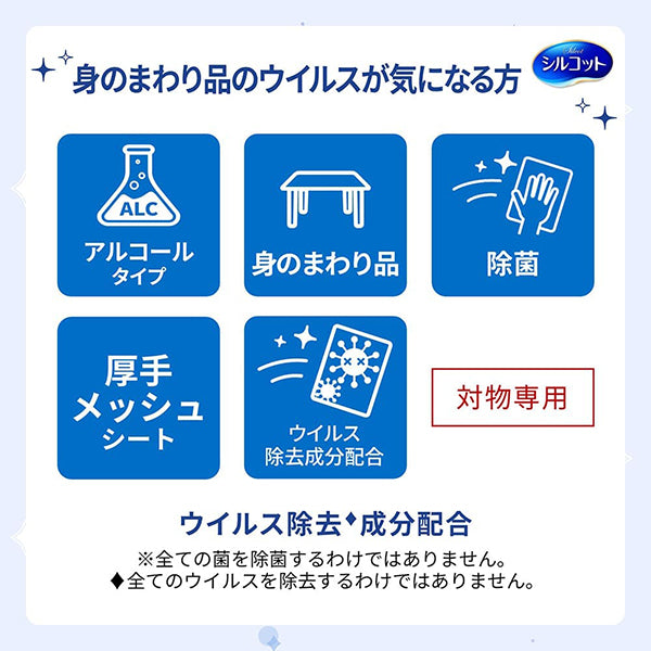 【アウトレット品】シルコット ノロクリアウェット除菌 本体40枚