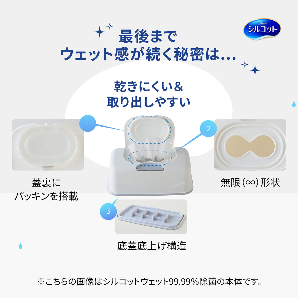 【アウトレット品】シルコット 99.99％除菌ウェットティッシュ 本体40枚