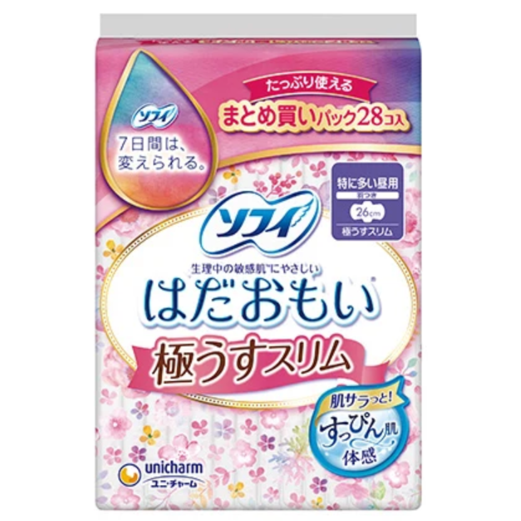 【アウトレット品】ソフィ はだおもい 極うすスリム 特に多い昼用羽つき・26cm・28枚入
