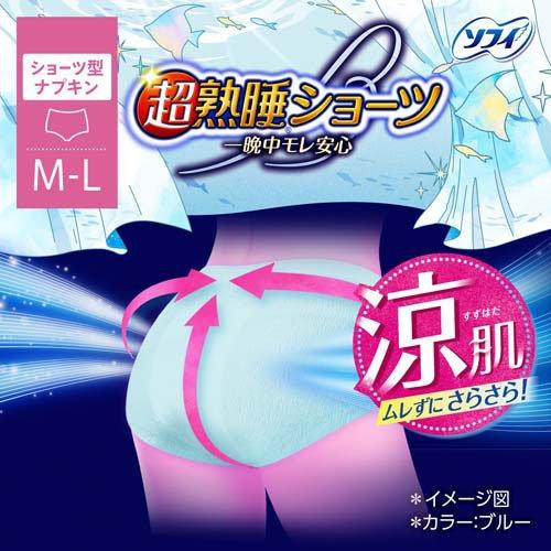 【アウトレット品】ソフィ 超熟睡 ショーツ 涼肌 M-L 2枚
