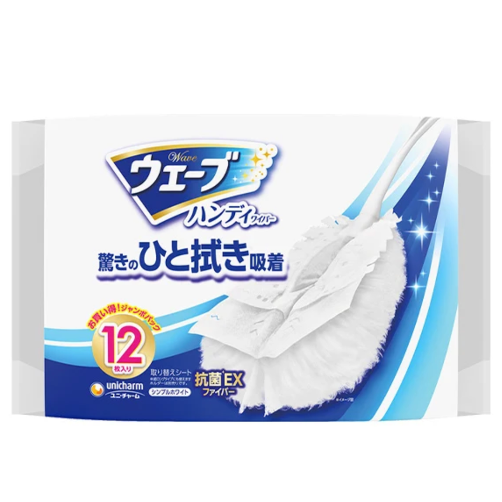 【アウトレット品】ウェーブ ハンディワイパー 共通取り替えシート 白 12枚入