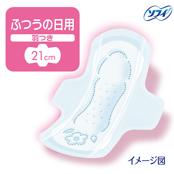 【アウトレット品】ソフィ ボディフィット ふつうの日用 羽つき 21cm・20枚×2個（合計40枚）