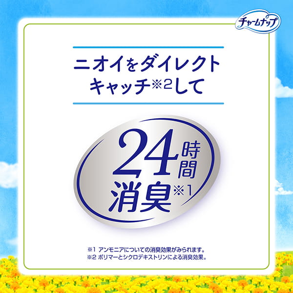 【アウトレット品】チャームナップ 吸水さらフィ 少量用スリム パウダーの香り 15cc・32枚入