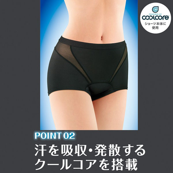 【アウトレット品】ソフィ SPORTS 躍動ショーツ Lサイズ ブラック 1枚入