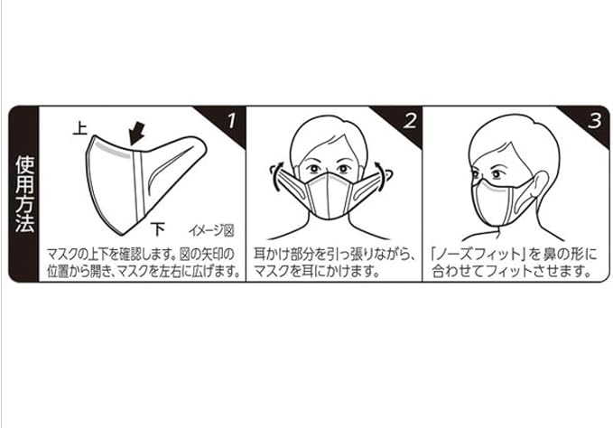 【アウトレット品】超立体マスク かぜ・花粉用 ふつうサイズ 5枚入