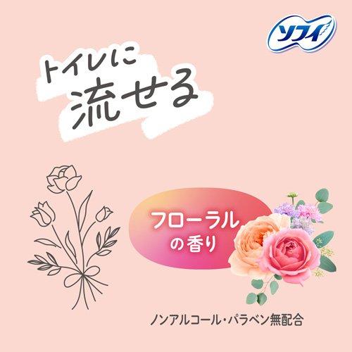 ソフィ デリケートウェットシート フローラルの香り 10枚×4個（合計40枚）