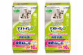 【まとめ買い・２セット】デオトイレ 複数ねこ用 ふんわり香る消臭・抗菌シート ナチュラルソープの香り 16枚入×２袋セット