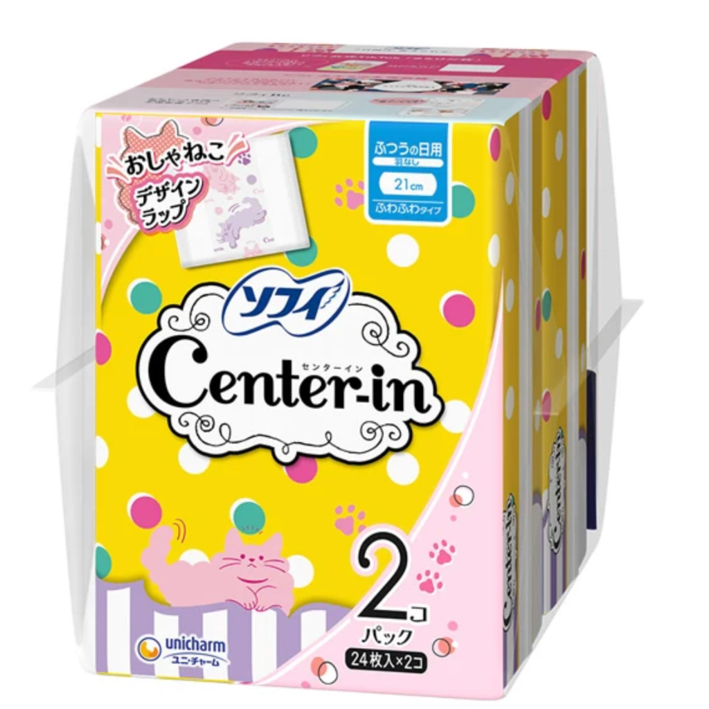【アウトレット品】ソフィ センターイン ふわふわタイプ ふつうの日用 羽なし 21cm・24コ入