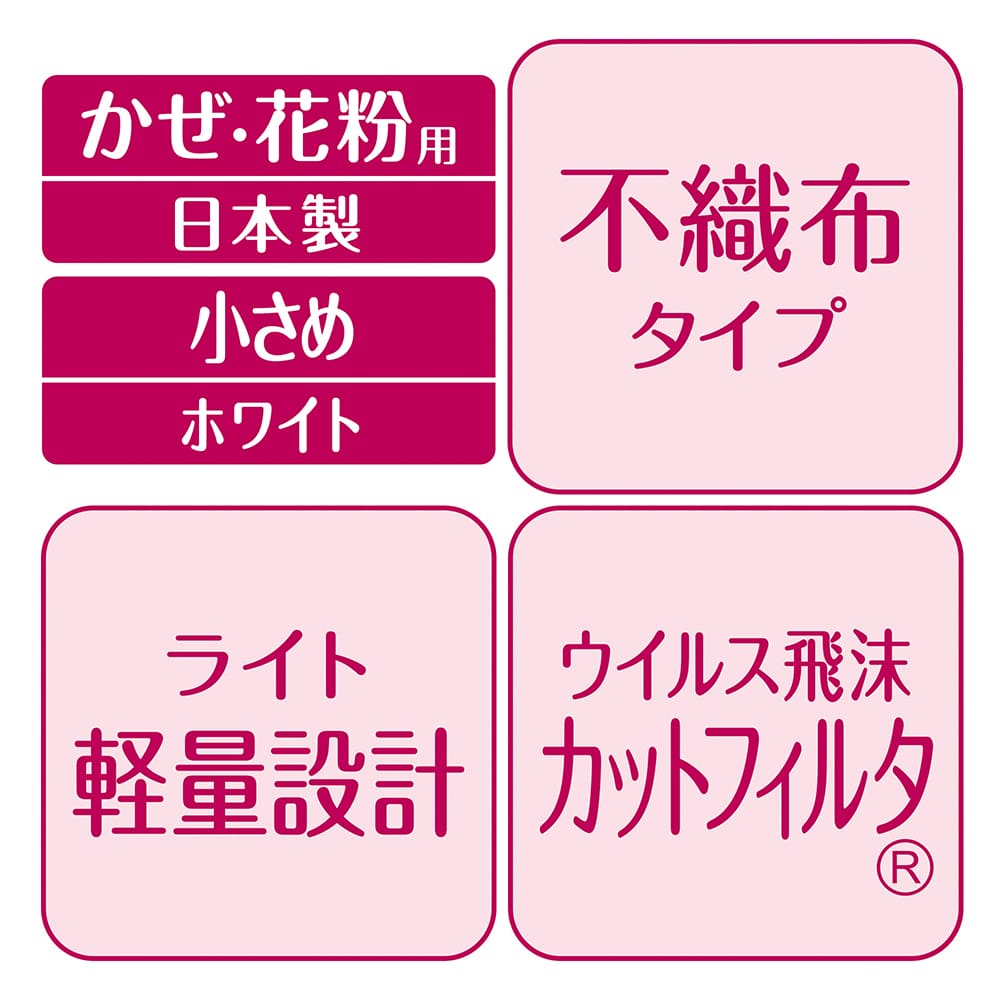 【アウトレット品】超立体マスク スタンダード 小さめサイズ・30枚入